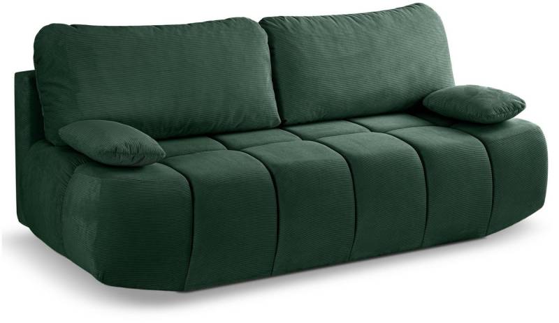 xonox.home Schlafsofa, 2 Sitzer aus Cord in smaragdgrün inkl. Zierkissen B/H/T: 207x93x105cm xonox.home Schlafsofa, 2 Sitzer aus Cord in smaragdgrün inkl. Zierkissen B/H/T: 207x93x105cm von xonox.home