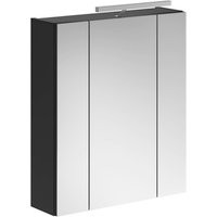 xonox.home Spiegelschrank »Linus«, BxHxT: 60 x 70 x 18 cm, beleuchtet - schwarz von xonox.home