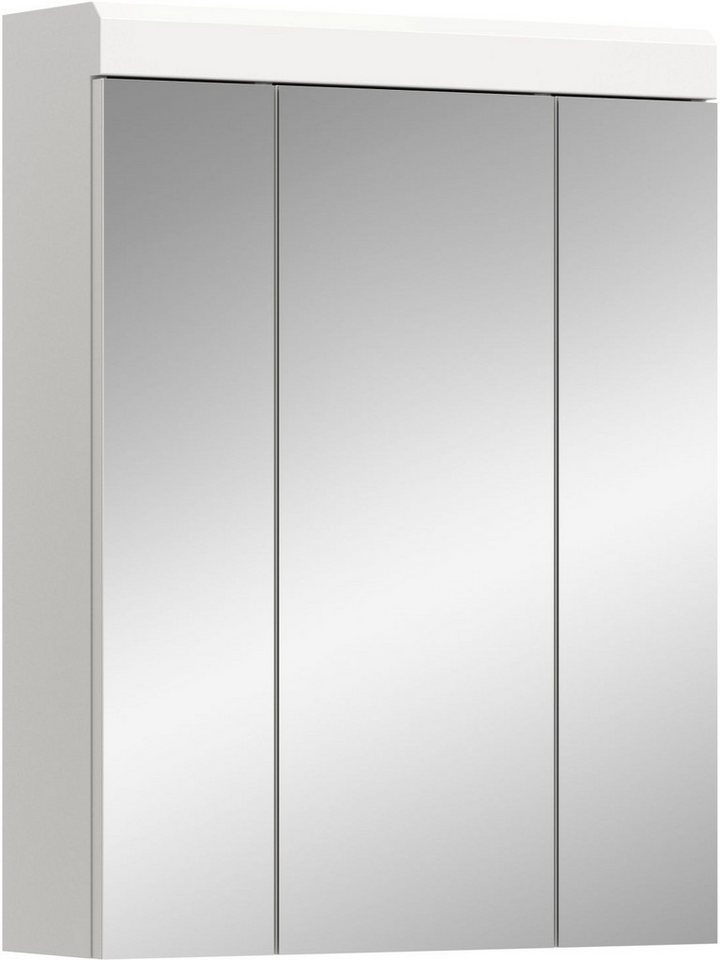 xonox.home Spiegelschrank Weiß Hochglanz Melamin Modern 60x79x18 cm von xonox.home