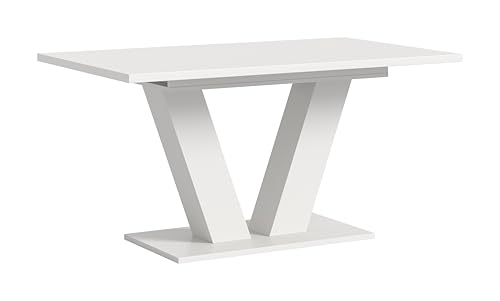 xonox.home Tisch Motion X4AA9T64 Ausziehbarer Esstisch in weiß Nb. mit Y-Fußgestelll, ca. 150-190x76x90 von xonox.home