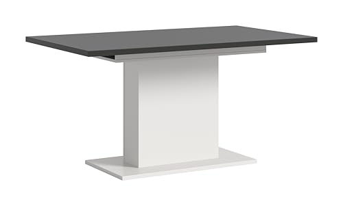 xonox.home Tisch Motion X4AH6T68 Ausziehbarer Esstisch in weiß Nb. und grau Nb. mit Säulen-Fußgestell, ca. 150-190x76x90 cm xonox.home Tisch Motion X4AH6T68 Ausziehbarer Esstisch in weiß Nb. und grau Nb. mit Säulen-Fußgestell, ca. 150-190x76x90 cm von xonox.home