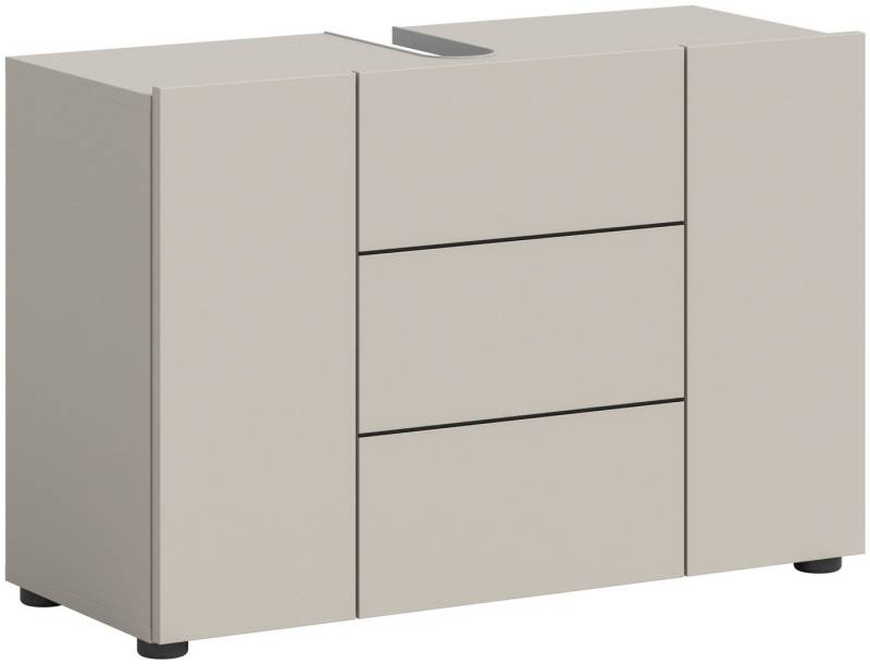 xonox.home Waschbeckenschrank Vira in Kaschmir Nachbildung und schwarz B/H/T: 82x56x34 cm xonox.home Waschbeckenschrank Vira in Kaschmir Nachbildung und schwarz B/H/T: 82x56x34 cm von xonox.home
