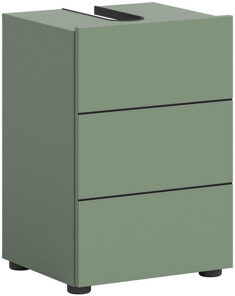 xonox.home Waschbeckenschrank in Smoke Green Nachbildung und schwarz B/H/T: 38x56x34 cm xonox.home Waschbeckenschrank in Smoke Green Nachbildung und schwarz B/H/T: 38x56x34 cm von xonox.home