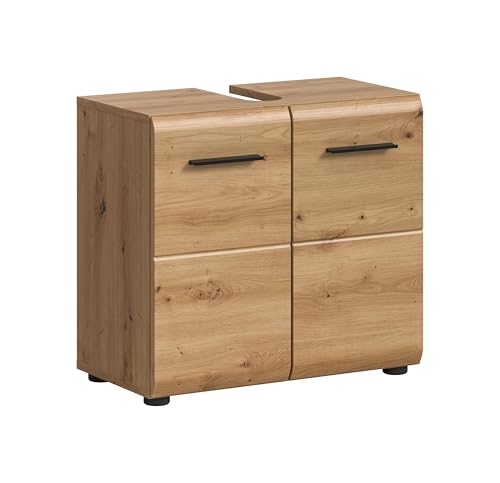 xonox.home – Waschbeckenunterschrank Ice 60x54x30 cm in Korpus und Front Artisan Oak Nachbildung – Stilvoller Unterschrank für Waschbecken – elegant & kompakt xonox.home – Waschbeckenunterschrank Ice 60x54x30 cm in Korpus und Front Artisan Oak Nachbildung – Stilvoller Unterschrank für Waschbecken – elegant & kompakt von xonox.home