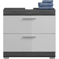 xonox.home Waschbeckenunterschrank »Scout«, BxHxT: 60 x 56 x 34 cm, Holzwerkstoff - weiss | silberfarben von xonox.home