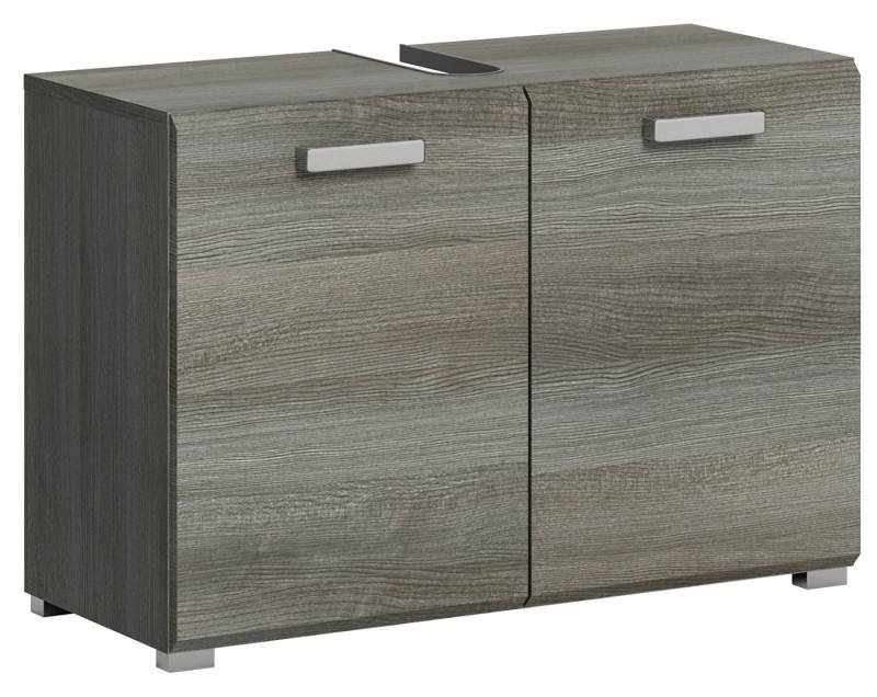 xonox.home Waschbeckenunterschrank in Rauchsilber - 80x55x37cm (BxHxT) von xonox.home