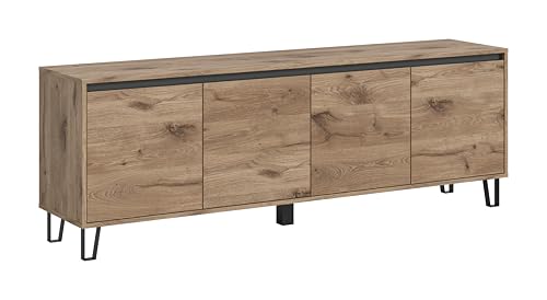 xonox.home Wohnzimmer Balton Lowboard TV-Board Fernsehmöbel TV-Schrank Sideboard in Viking Oak, ca.: 184x64x40 cm von xonox.home