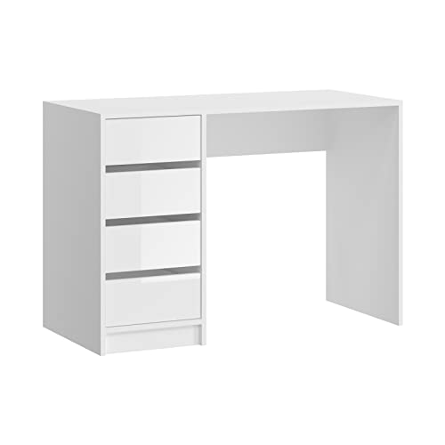 xonox.home Schminktisch Emma Schminktisch Frisiertisch Kosmetiktisch Schreibtisch in weiß ca.110x75x48cm mit Schubkästen von xonox.home