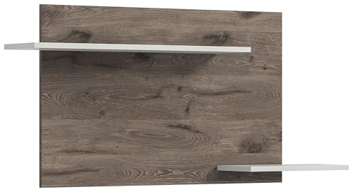 xonox.home Wohnen Falcona Wandboard in Nox Oak dunkel Nb. Ablage hellgrau Nb.,ca.135x64x22 cm von xonox.home