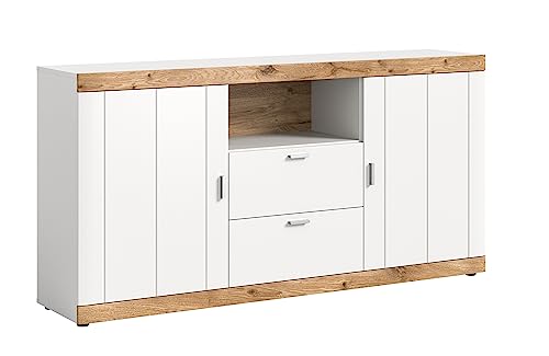 xonox.home Sideboard, Holzwerkstoff, Weiß Matt, Groß von xonox.home