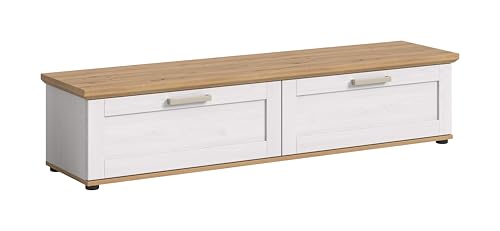 xonox.home Wohnzimmer Verona Lowboard TV-Board Wohnwand-Element TV-Schrank in Sibiu Lärche Nb. Absetzung Artisan Eiche Nb., ca.164x37x40 cm von xonox.home