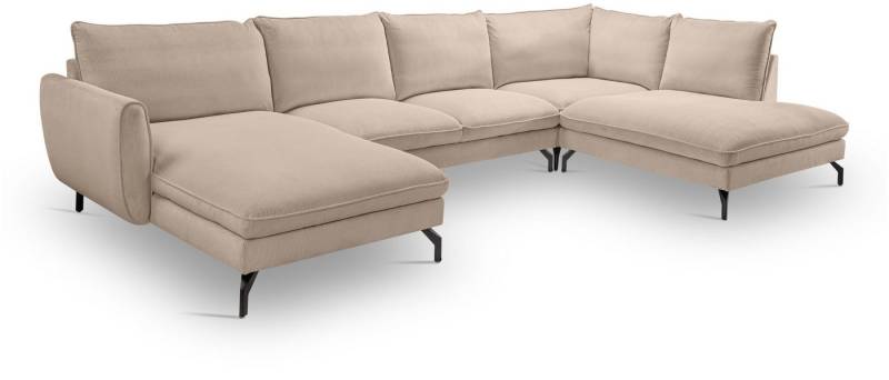 xonox.home Wohnlandschaft, in U-Form Recamiere rechts aus Kleincord in beige 202x87x361cm xonox.home Wohnlandschaft, in U-Form Recamiere rechts aus Kleincord in beige 202x87x361cm von xonox.home