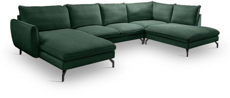 xonox.home Wohnlandschaft, in U-Form Recamiere rechts aus Kleincord in smaragdgrün 361x87x202cm xonox.home Wohnlandschaft, in U-Form Recamiere rechts aus Kleincord in smaragdgrün 361x87x202cm von xonox.home