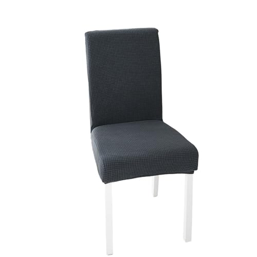 Wasserdichter Stretch-Stuhlbezug, modern, einfach, for Hotel, Esstisch, Restaurant, universeller Stuhlschutzbezug(Darkgray,6pcs) von xotoa