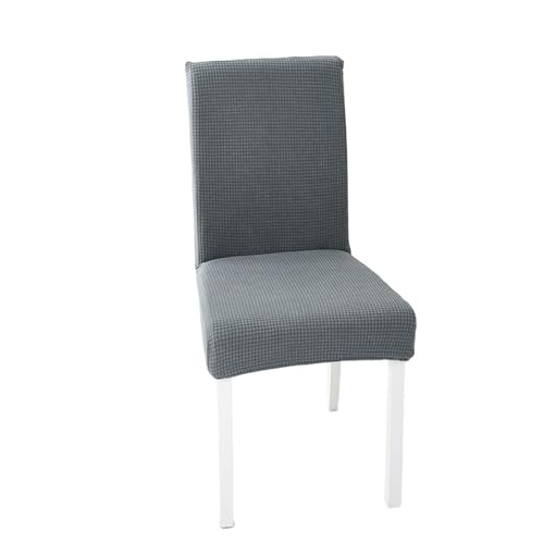 Wasserdichter Stretch-Stuhlbezug, modern, einfach, for Hotel, Esstisch, Restaurant, universeller Stuhlschutzbezug(LightGray,6pcs) von xotoa