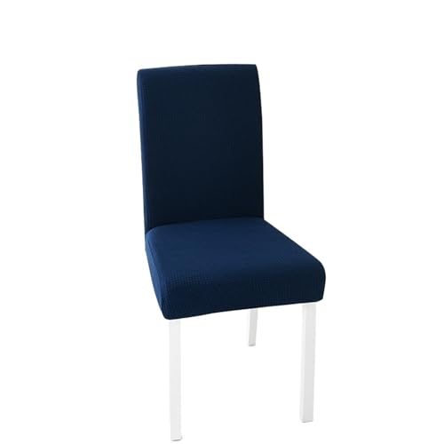 Wasserdichter Stretch-Stuhlbezug, modern, einfach, for Hotel, Esstisch, Restaurant, universeller Stuhlschutzbezug(Navyblue,2pcs) von xotoa