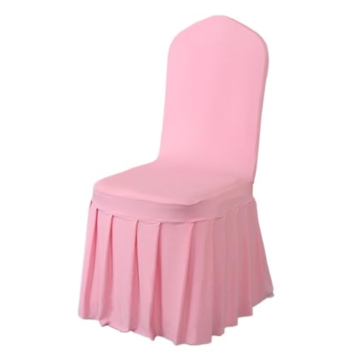 xotoa All-Inclusive-Plissee-Rock-Stuhl-Abdeckung Hochzeitsbankett Hochzeitstreffen Hocker Abdeckung(Pink,2pcs 45 * 45 * 95cm) von xotoa