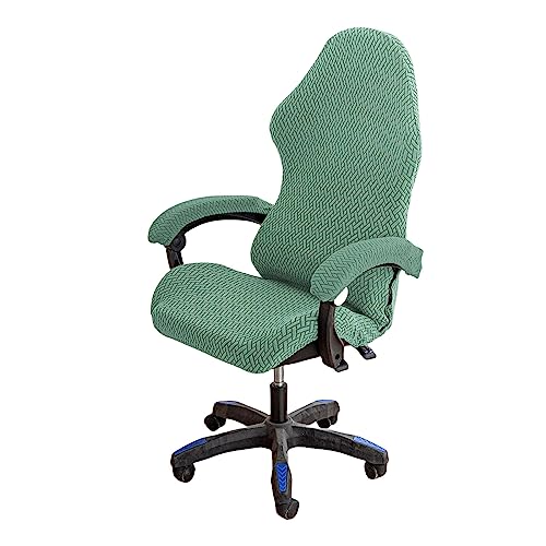 xotoa Anti-Rutsch-Gaming-Stuhlbezug-Set, Polyester-Gaming-Stuhlbezug mit Reißverschluss, 1 Stuhlbezug + 2 Armlehnenbezüge, waschbar(Green) von xotoa