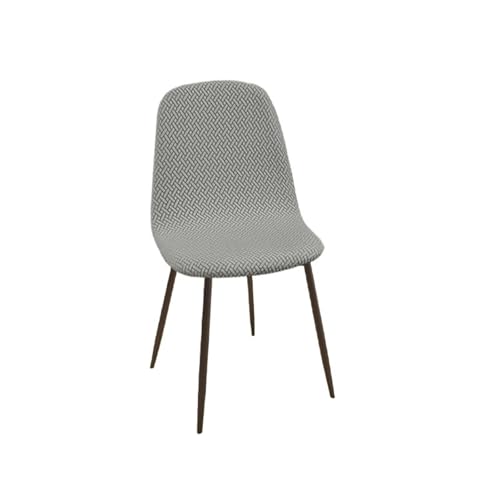xotoa Einfacher, einfarbiger Stretch-Stuhlbezug, verschleißfest und rutschfest, universeller Sitzschutzbezug for alle Vier Jahreszeiten(Light Gray,4pcs) von xotoa