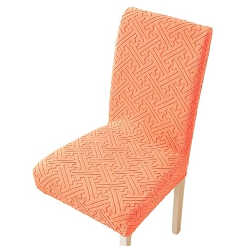 xotoa Four Seasons Universal Stretch Verdickter All-Inclusive-Stuhlbezug Geometrisches Muster(4pcs Vibrantorange) von xotoa