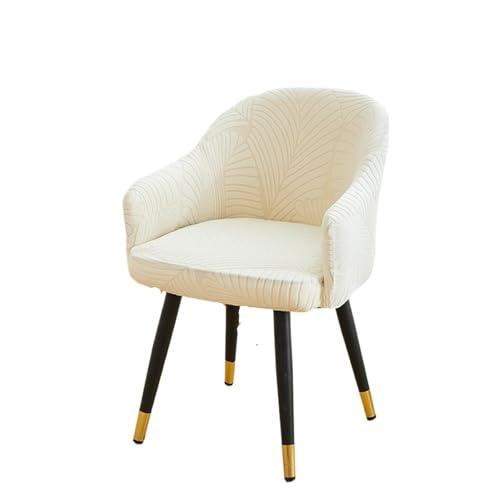 xotoa Hohe Armlehne Gebogene Stuhl Abdeckung Rückenlehne Integrierte Design Hause Sitz Protector(White,6pcs) von xotoa
