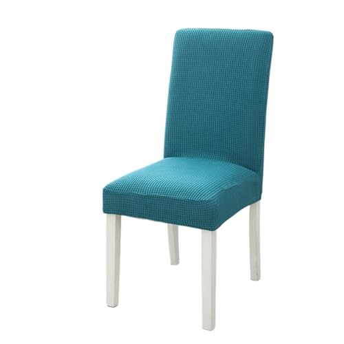 xotoa Moderne einfache elastische Stuhlhusse Dicke Einteilige Esstisch- und Stuhlschutzhülle(BluestoneBlue,6pcs) von xotoa
