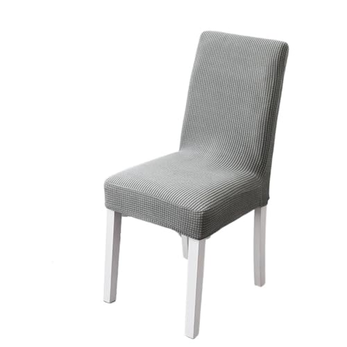 xotoa Moderne einfache elastische Stuhlhusse Dicke Einteilige Esstisch- und Stuhlschutzhülle(GentlemanGrey,2pcs) von xotoa