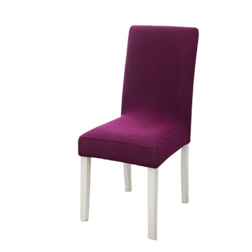 xotoa Moderne einfache elastische Stuhlhusse Dicke Einteilige Esstisch- und Stuhlschutzhülle(MarthaRed,4pcs) von xotoa