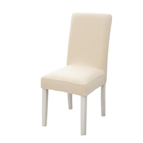 xotoa Moderne einfache elastische Stuhlhusse Dicke Einteilige Esstisch- und Stuhlschutzhülle(MustardYellow,4pcs) von xotoa