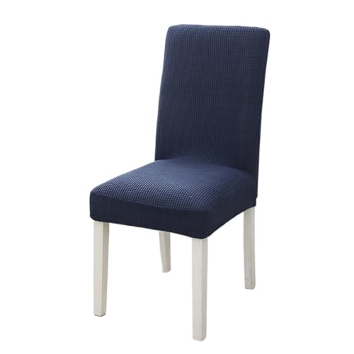 xotoa Moderne einfache elastische Stuhlhusse Dicke Einteilige Esstisch- und Stuhlschutzhülle(PruBlue,4pcs) von xotoa