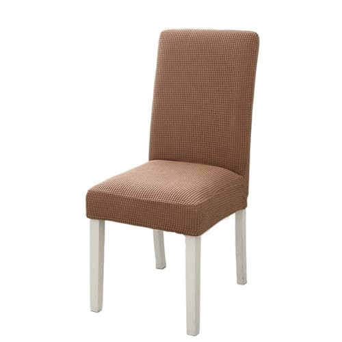 xotoa Moderne einfache elastische Stuhlhusse Dicke Einteilige Esstisch- und Stuhlschutzhülle(TitaniumGuka,6pcs) von xotoa