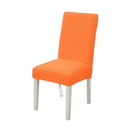 xotoa Moderne einfache elastische Stuhlhusse Dicke Einteilige Esstisch- und Stuhlschutzhülle(VitalityOrange,2pcs) von xotoa