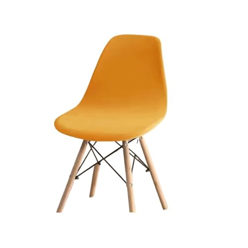 xotoa Schlichter, moderner, elastischer Stuhlbezug mit spezieller Form, rutschfestes Design, Schutzhülle for Esstischstühle zu Hause(Golden,2pcs) von xotoa