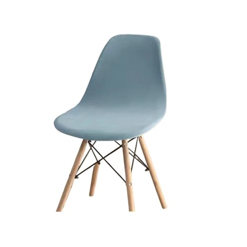 xotoa Schlichter, moderner, elastischer Stuhlbezug mit spezieller Form, rutschfestes Design, Schutzhülle for Esstischstühle zu Hause(Lightblue,4pcs) von xotoa