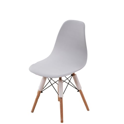 xotoa Schlichter, moderner Stuhlbezug for Esszimmerstühle, Stretch-Stuhlbezug, oval, universelles Design, Polyesterfaser-Mischgewebe(Brightgray,2 PCS) von xotoa