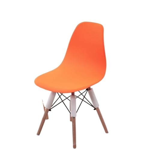xotoa Schlichter, moderner Stuhlbezug for Esszimmerstühle, Stretch-Stuhlbezug, oval, universelles Design, Polyesterfaser-Mischgewebe(OrangeYellow,4PCS) von xotoa