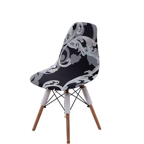 xotoa Schlichter, moderner Stuhlbezug for Esszimmerstühle, Stretch-Stuhlbezug, oval, universelles Design, Polyesterfaser-Mischgewebe(Royalstyle,2 PCS) von xotoa