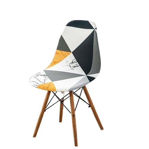xotoa Schlichter, moderner Stuhlbezug for Esszimmerstühle, Stretch-Stuhlbezug, oval, universelles Design, Polyesterfaser-Mischgewebe(Simplestyle,2 PCS) von xotoa