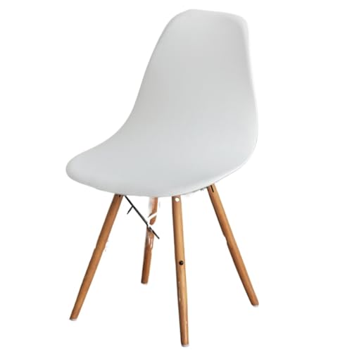 xotoa Schlichter, moderner Stuhlbezug for Esszimmerstühle, Stretch-Stuhlbezug, oval, universelles Design, Polyesterfaser-Mischgewebe(White,6 PCS) von xotoa