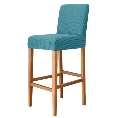 xotoa Stretch-Samtbezug for Barhocker, Bezug for niedrige und hohe Hocker(11#turquoiseblue,6pcs) von xotoa