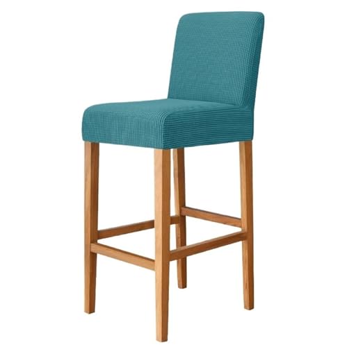 xotoa Stretch-Samtbezug for Barhocker, Bezug for niedrige und hohe Hocker(25#bluestoneBlue,2pcs) von xotoa