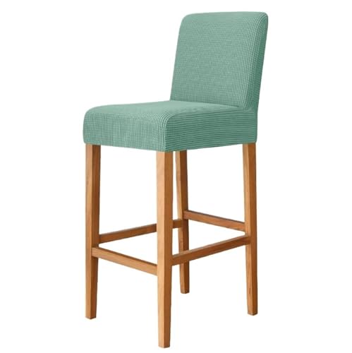 xotoa Stretch-Samtbezug for Barhocker, Bezug for niedrige und hohe Hocker(7#peagreen,4pcs) von xotoa