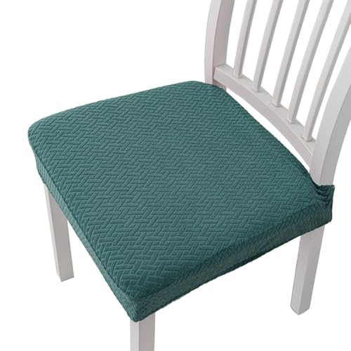 xotoa Stuhlbezug, hochelastischer, wasserdichter Stuhlbezug, abnehmbar und waschbar, Polyestergewebe(Green,4PCS) von xotoa