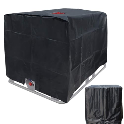IBC Tank Abdeckung 1000L Ibc Wassertank Container Zubehör, Oxford-Gewebe 210D Regentonne Abdeckung Schutzplane Für Regenwassertank von xowwyue