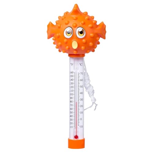 Schwimmendes Wasserthermometer Cartoon Tier Schwimmbad Thermometer Poolthermometer Wassertemperatur Thermometer Schwimmbadthermometer Für Außen Und Innenpools, Badewannen, Aquarien, Teiche von xowwyue