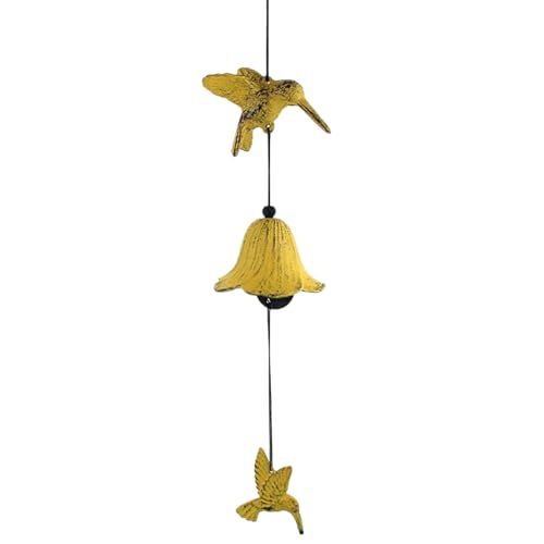 xowwyue Außengeläut,Vogel Metall Windspiel Deko Für Garten - Metall Kunst Glockenschmuck Gartendekor Für Baum Balkon Terrasse Frauen Mutter Oma Geburtstag Weihnachten von xowwyue