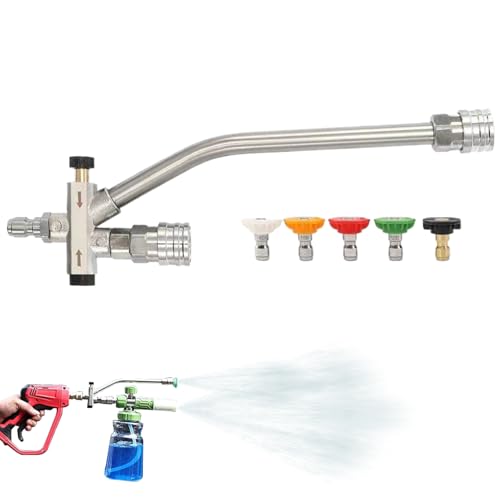 xowwyue Doppelanschluss Hochdruckreiniger - 6mm Hochdruckreiniger Adapter | Schnellkupplung Ergonomisch Robuster Tragbar Mit 5 Düsen Für Einfahrt Haus Außenbereich Pflege xowwyue Doppelanschluss Hochdruckreiniger - 6mm Hochdruckreiniger Adapter | Schnellkupplung Ergonomisch Robuster Tragbar Mit 5 Düsen Für Einfahrt Haus Außenbereich Pflege von xowwyue