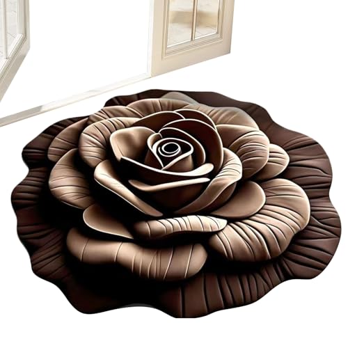 xowwyue Duschvorleger für Badezimmer – rutschfeste 3D-Blumenmuster, Badezimmer-Duschmatte, wiederverwendbare Eingangspad für Zuhause, WC, Wohnzimmer, Schlafzimmer, Küche xowwyue Duschvorleger für Badezimmer – rutschfeste 3D-Blumenmuster, Badezimmer-Duschmatte, wiederverwendbare Eingangspad für Zuhause, WC, Wohnzimmer, Schlafzimmer, Küche von xowwyue