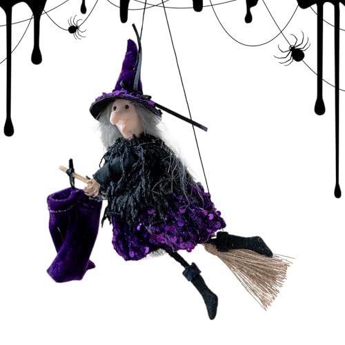 xowwyue Halloween Hexen Figur - Fliegende Hexe Halloween Dekoration Auf Besen | Vintage Wohndekor Für Kinderzimmer Innenbereich Schreibtisch Ecken Gruselhaus Party xowwyue Halloween Hexen Figur - Fliegende Hexe Halloween Dekoration Auf Besen | Vintage Wohndekor Für Kinderzimmer Innenbereich Schreibtisch Ecken Gruselhaus Party von xowwyue