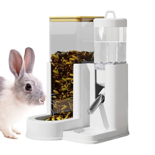 xowwyue Hamster Trinkflasche - Haushaltsnapf Für Kaninchen,Automatische Futter- und Wasserschüssel 2 in 1 für Kaninchen Hamster Rennmäuse Chinchillas xowwyue Hamster Trinkflasche - Haushaltsnapf Für Kaninchen,Automatische Futter- und Wasserschüssel 2 in 1 für Kaninchen Hamster Rennmäuse Chinchillas von xowwyue